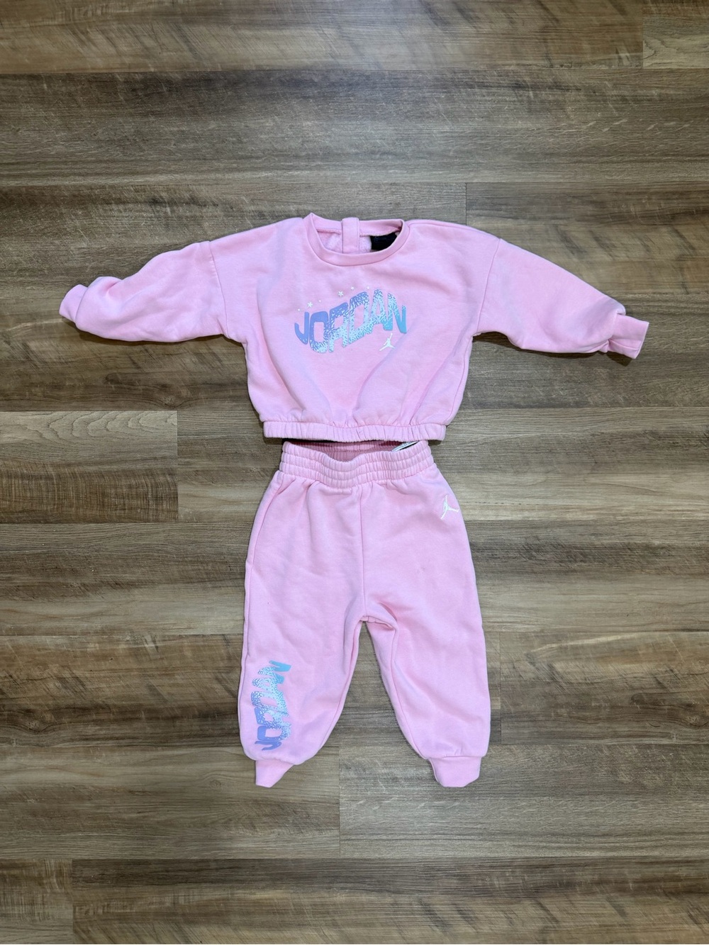 24 month Jordan Pink Kids Two-Piece Sweat Set